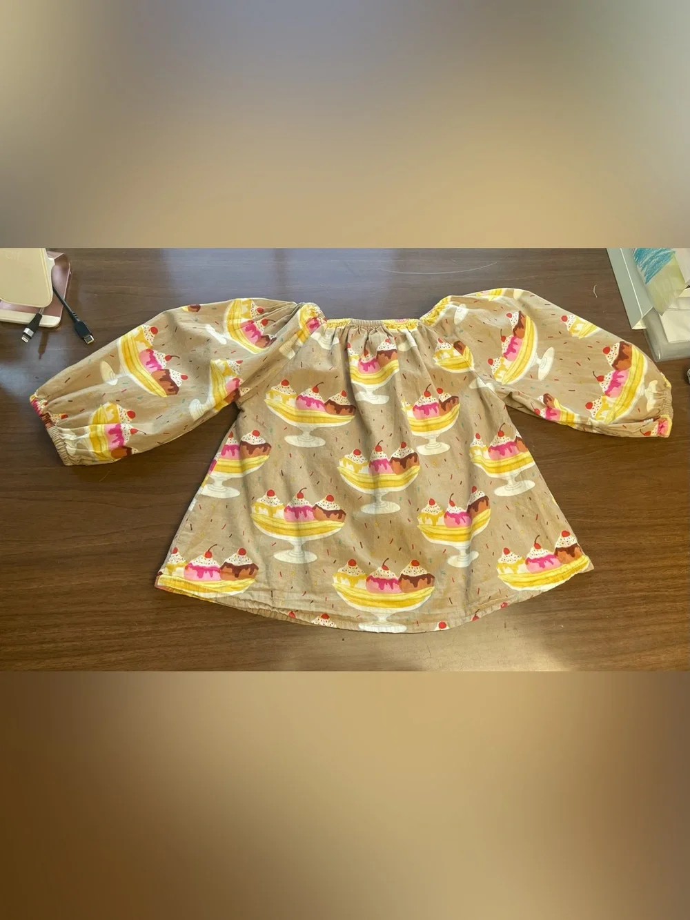 Happy by Pink Chicken Banana Split Top